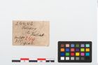 Etikett zu Bronzedoppelpaukenfibel (NHMW-PRAE-024442)